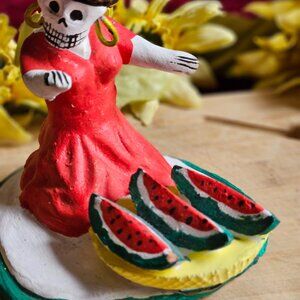 VINTAGE OAXACAN STREET SELLER WITH WATERMELON SLICES